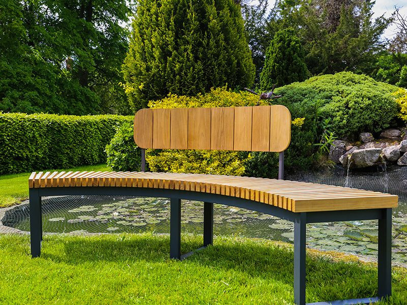 Mandalay Curved Backless Bench