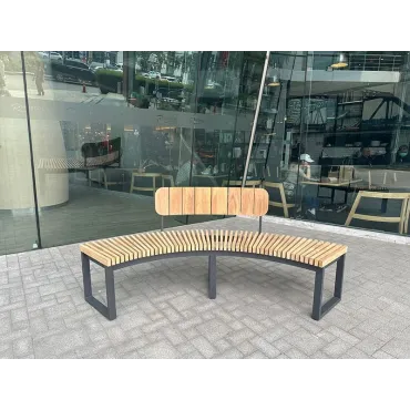 Mandalay Curved Backless Bench