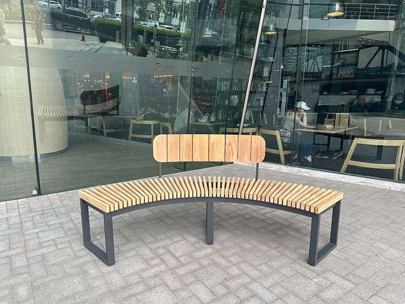 Mandalay Curved Backless Bench