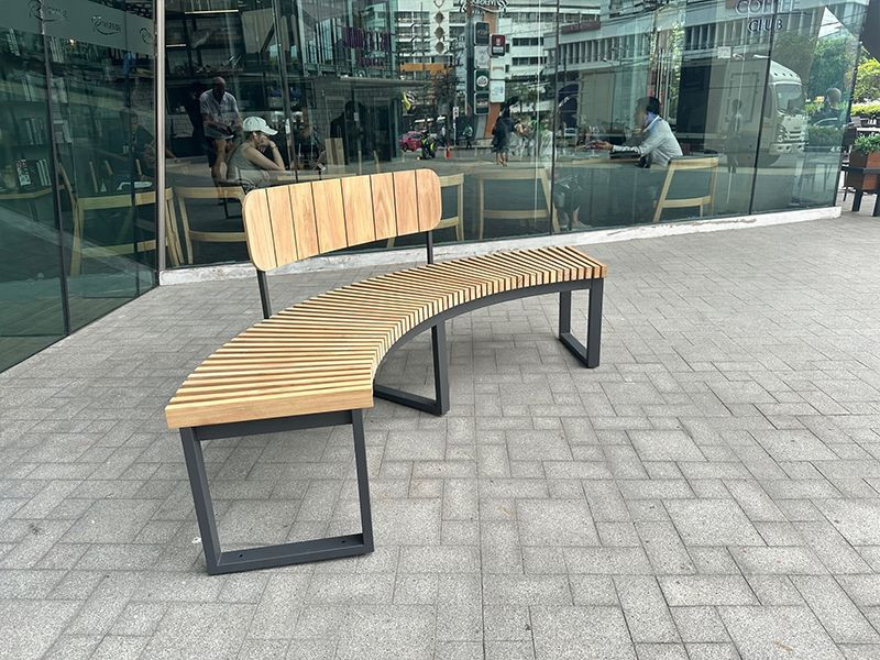 Mandalay Curved Backless Bench