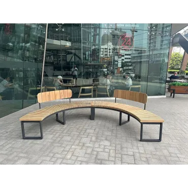 Mandalay Curved Backless Bench | FSC® Certified  - 33