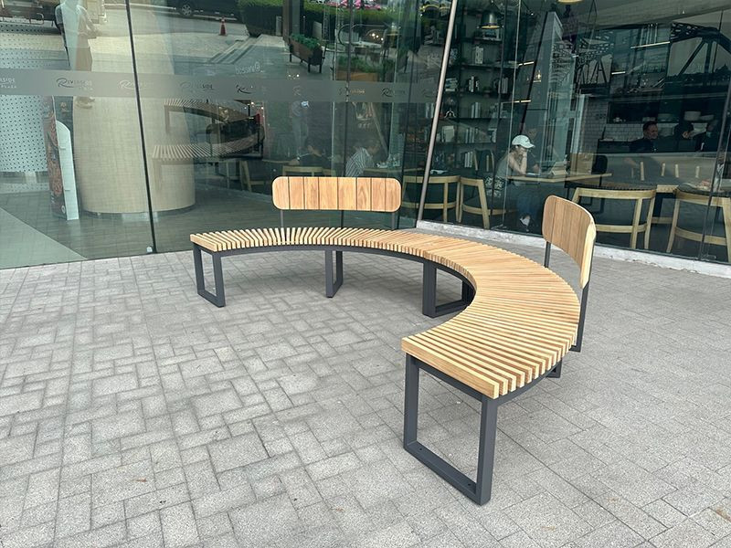 Mandalay Curved Backless Bench