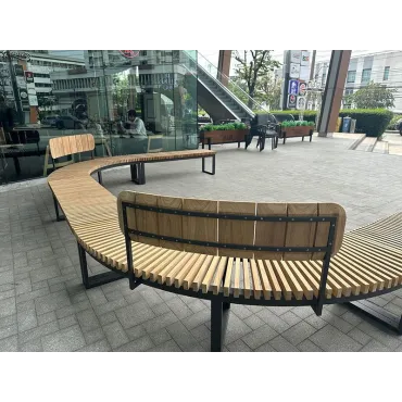 Mandalay Curved Backless Bench | FSC® Certified  - 35