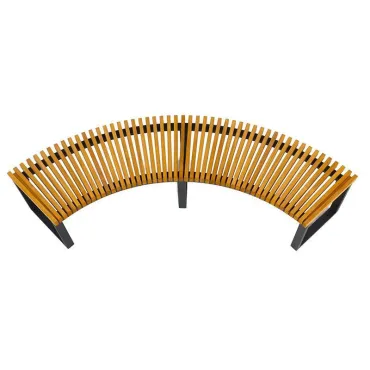 Mandalay Curved Backless Bench