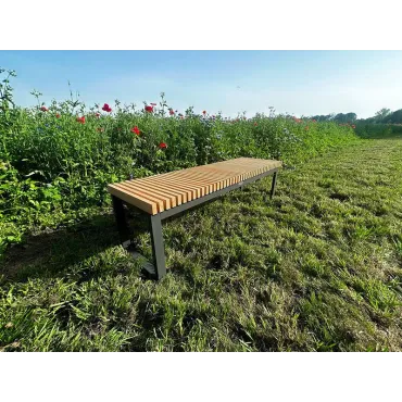 Mandalay Straight Backless Bench | FSC® Certified  - 2