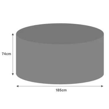 Breathable Round Table Weather Cover - Large 185cm