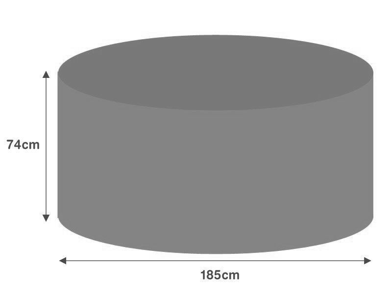 Breathable Round Table Weather Cover - Large 185cm