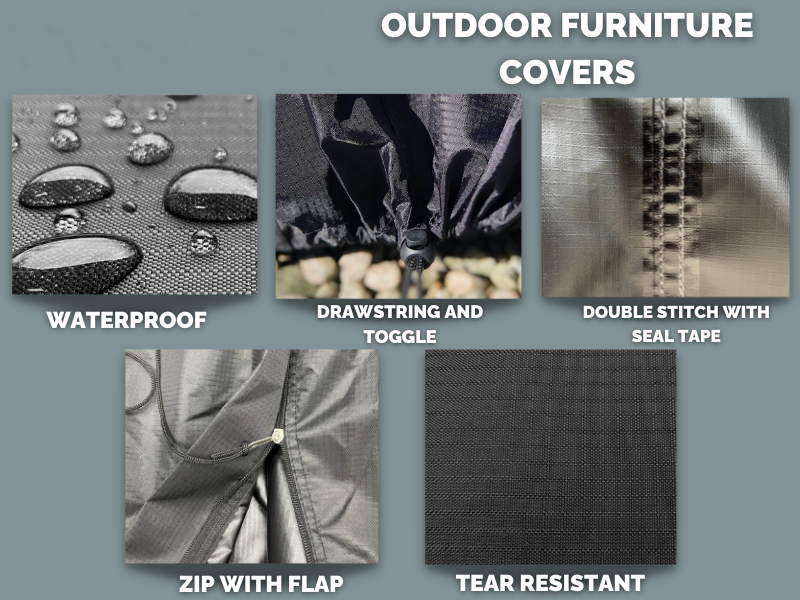 Breathable Round Table Weather Cover - Large 185cm