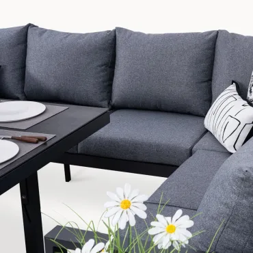 Maxwell L-Shape Corner Lounge Dining & Rising Table