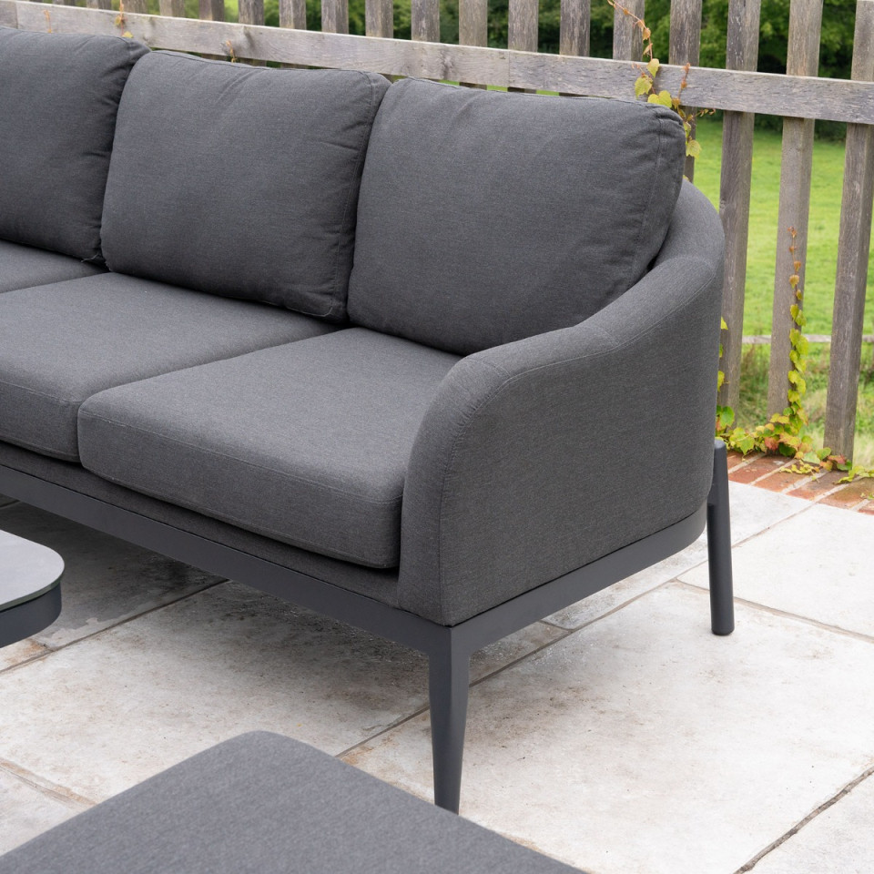 Duke Corner Fabric Aluminium Dining