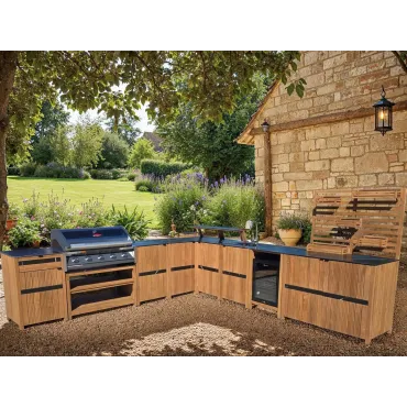 Amalfi Teak Outdoor Kitchen Set 1