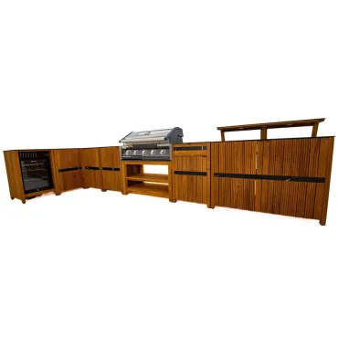 Amalfi Teak Outdoor Kitchen Set 1