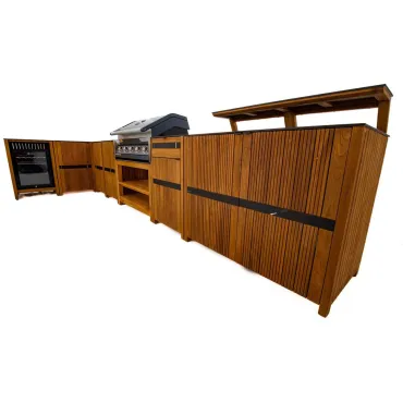 Amalfi Teak Outdoor Kitchen Set 1