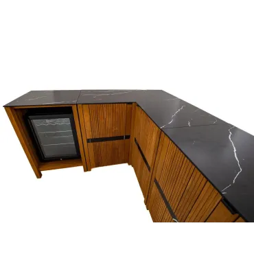 Amalfi Teak Outdoor Kitchen Set 1