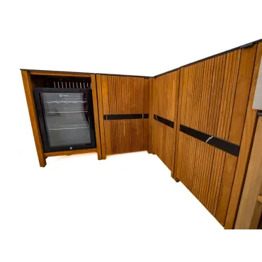 Amalfi Teak Outdoor Kitchen Set 1