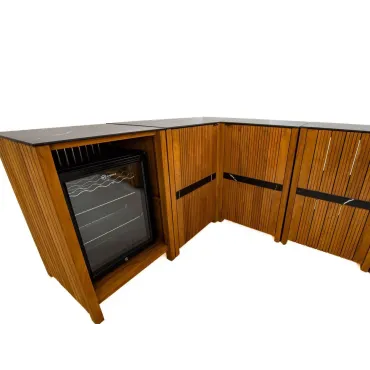 Amalfi Teak Outdoor Kitchen Set 1