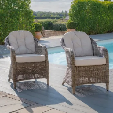 Pair of Winchester Heritage Rattan Dining Chairs