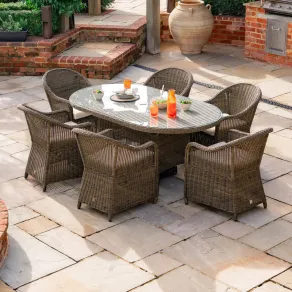 Isabella 6 Seat Rattan Dining Set