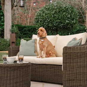 Isabella Rattan 2 Seater Sofa Lounging Set