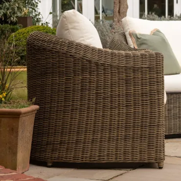 Isabella Rattan 2 Seater Sofa Lounging Set  - 4