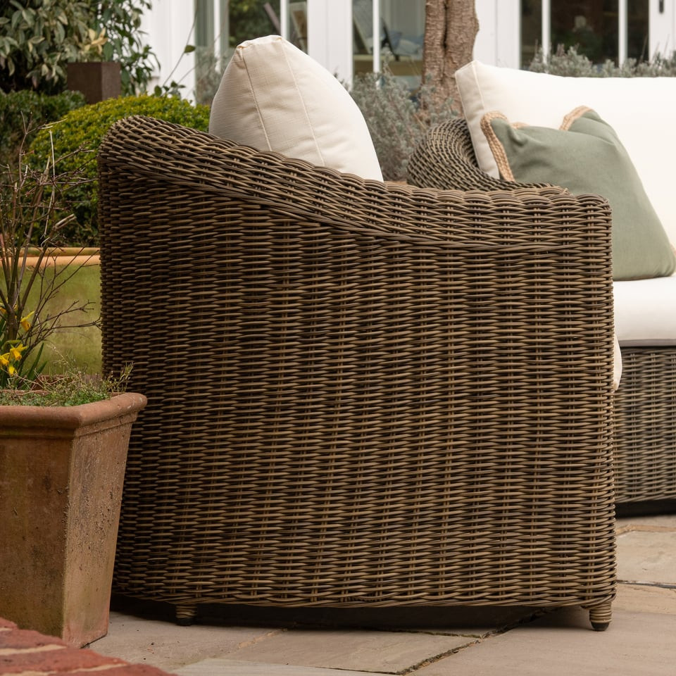Isabella Rattan 2 Seater Sofa Lounging Set