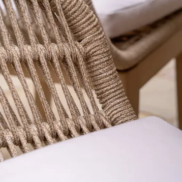 Madison 8 Seat Dining Acacia Wood Rope Dining