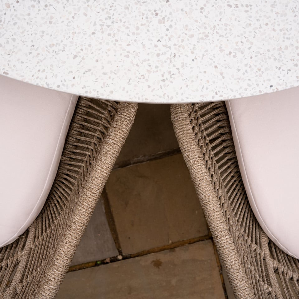 Madison 6 Seat Dining Acacia Wood Rope Dining