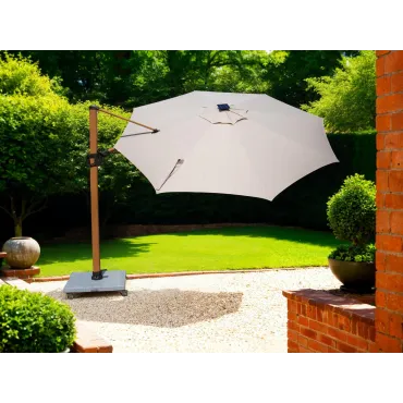 Pisa 3.5M Dia Cantilever Parasol & LED Lights
