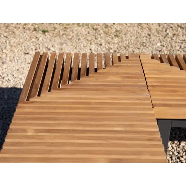 Mandalay Backless Corner Bench FSC®  - 6