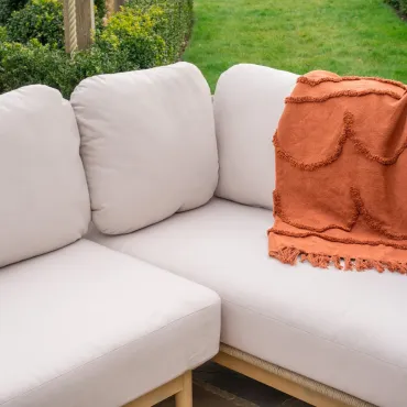 Madison Wood Rope Corner Sofa Lounging Set