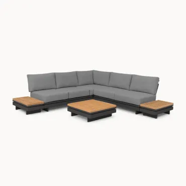 Bryson Aluminium Wood Corner Sofa