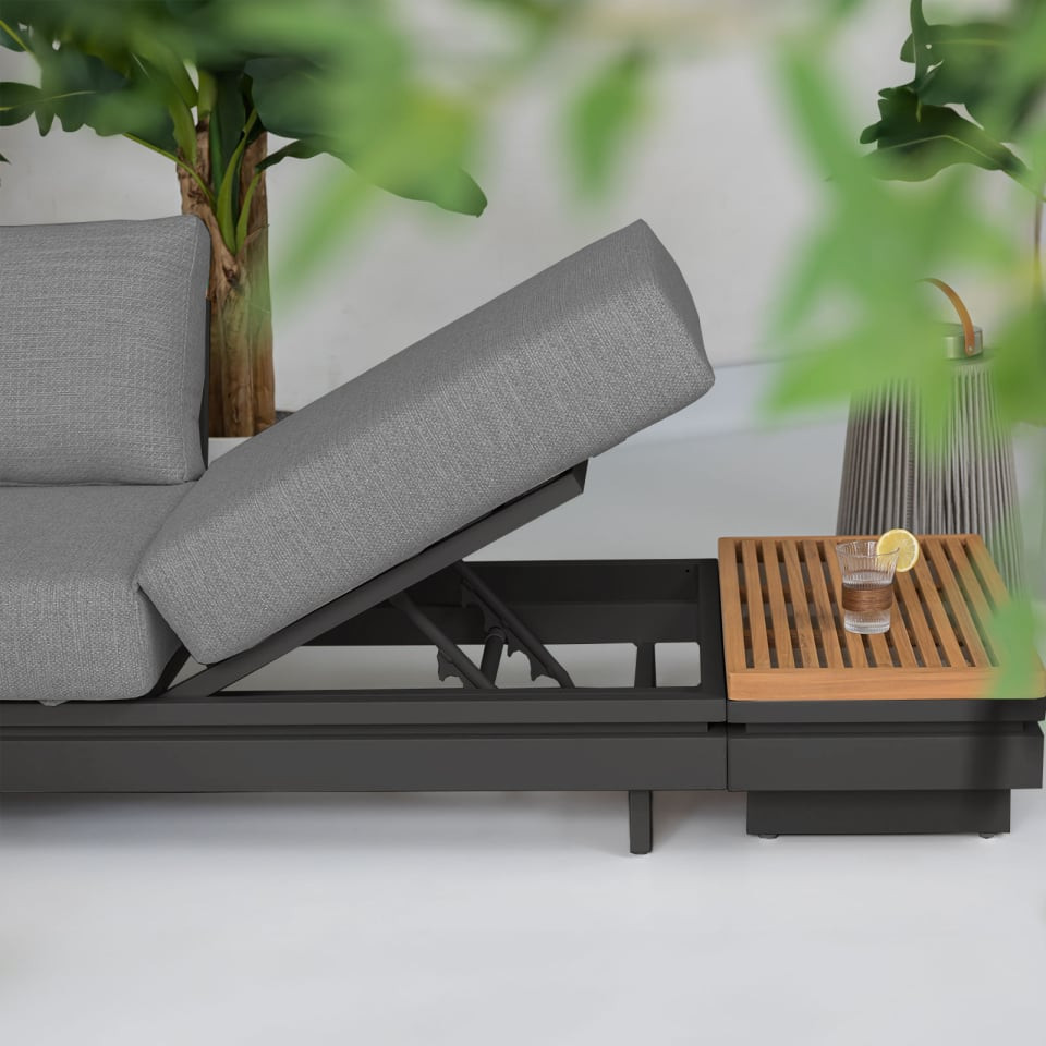 Bryson Aluminium Wood Corner Sofa