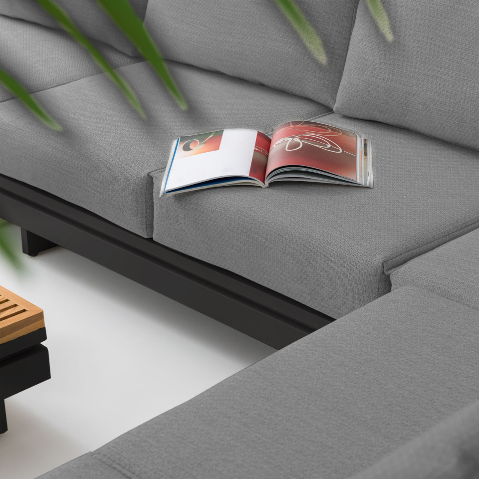 Bryson Aluminium Wood Corner Sofa