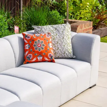 Zeus Fabric Aluminium 3 Seat Sofa