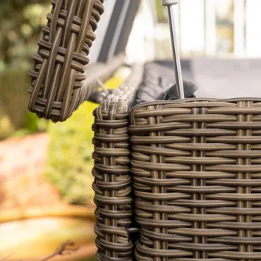 Large Isabella Rattan Storage Box in Dark Sand