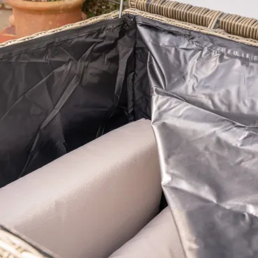 Large Isabella Rattan Storage Box in Dark Sand  - 6