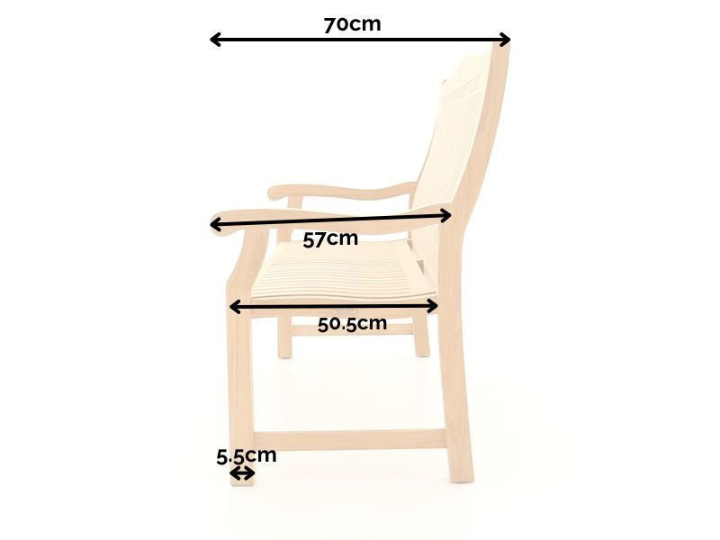 Malvern Teak Bench 180cm
