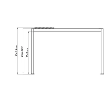 Neptune 3 x 4m LED Retractable Roof Gazebo
