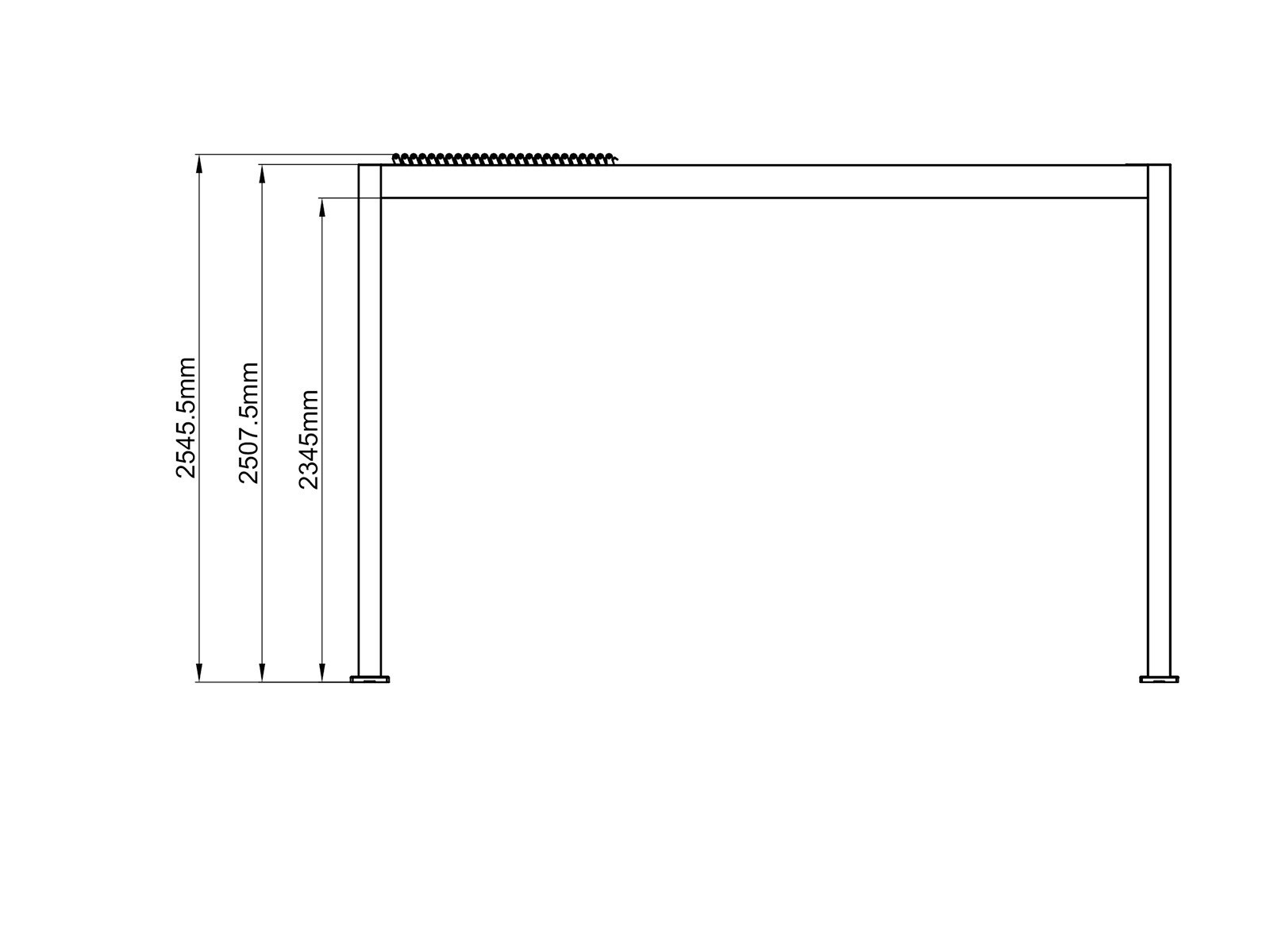 Neptune 4 x 3m LED Retractable Roof Gazebo
