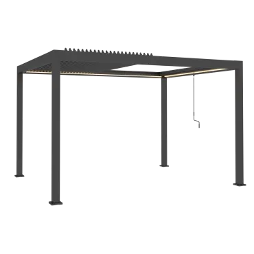 Neptune 4 x 3m LED Retractable Roof Gazebo