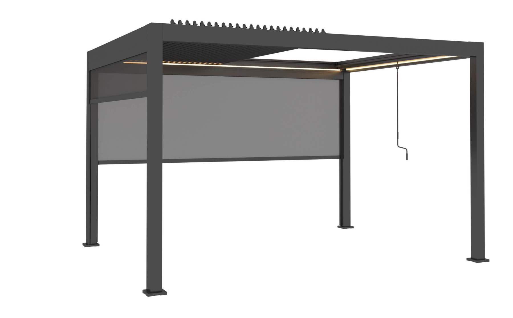 Neptune 4 x 3m LED Retractable Roof Gazebo