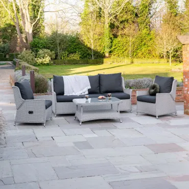 Talia Grande Rattan 3 Seater Sofa Set Lounging Set  - 2