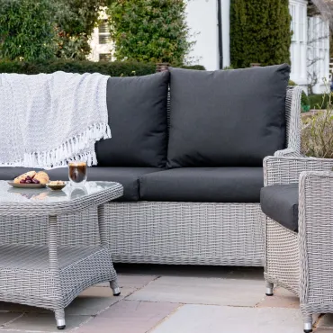 Talia Grande Rattan 3 Seater Sofa Set Lounging Set  - 3