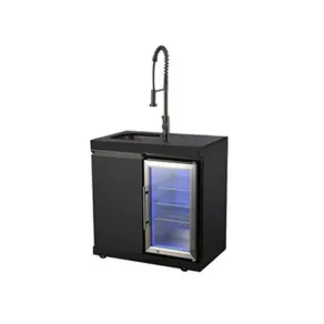 Premium Outdoor Kitchen Sink & Fridge Unit - Oasis Range