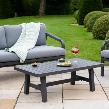 Teagan Aluminium Rope 2.5 Seater Sofa Lounging
