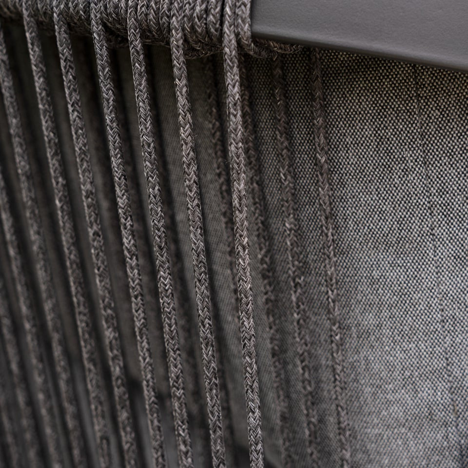 Teagan Aluminium Rope 2.5 Seater Sofa Lounging