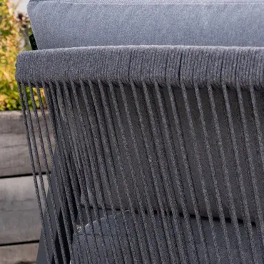 Teagan Aluminium Rope 3 Seater Sofa Lounging