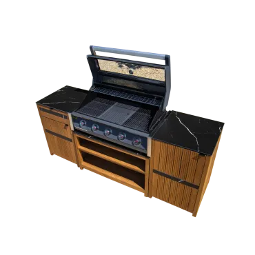 Amalfi Teak Outdoor Kitchen Set 2