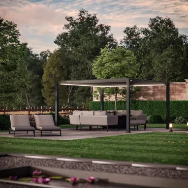 Como Pergola 4m x 4m -Frame LED  - 2