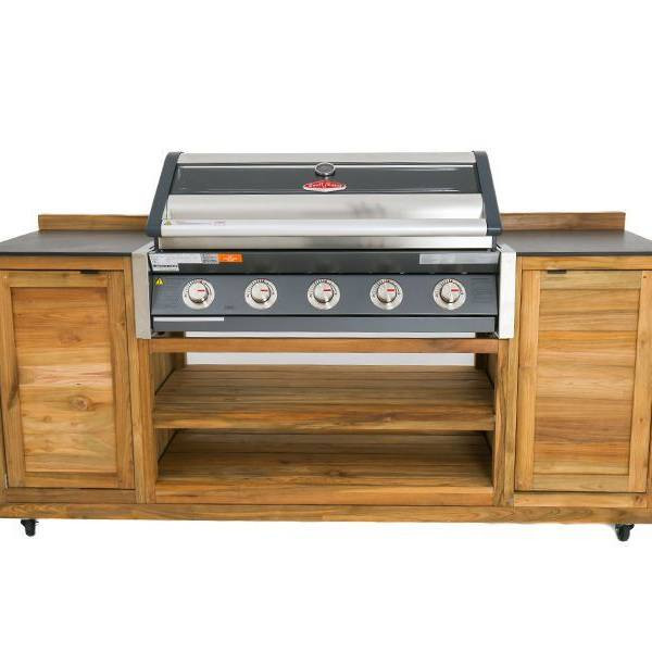 BBQ Cabinet Unit Trolley On Wheels - Bari